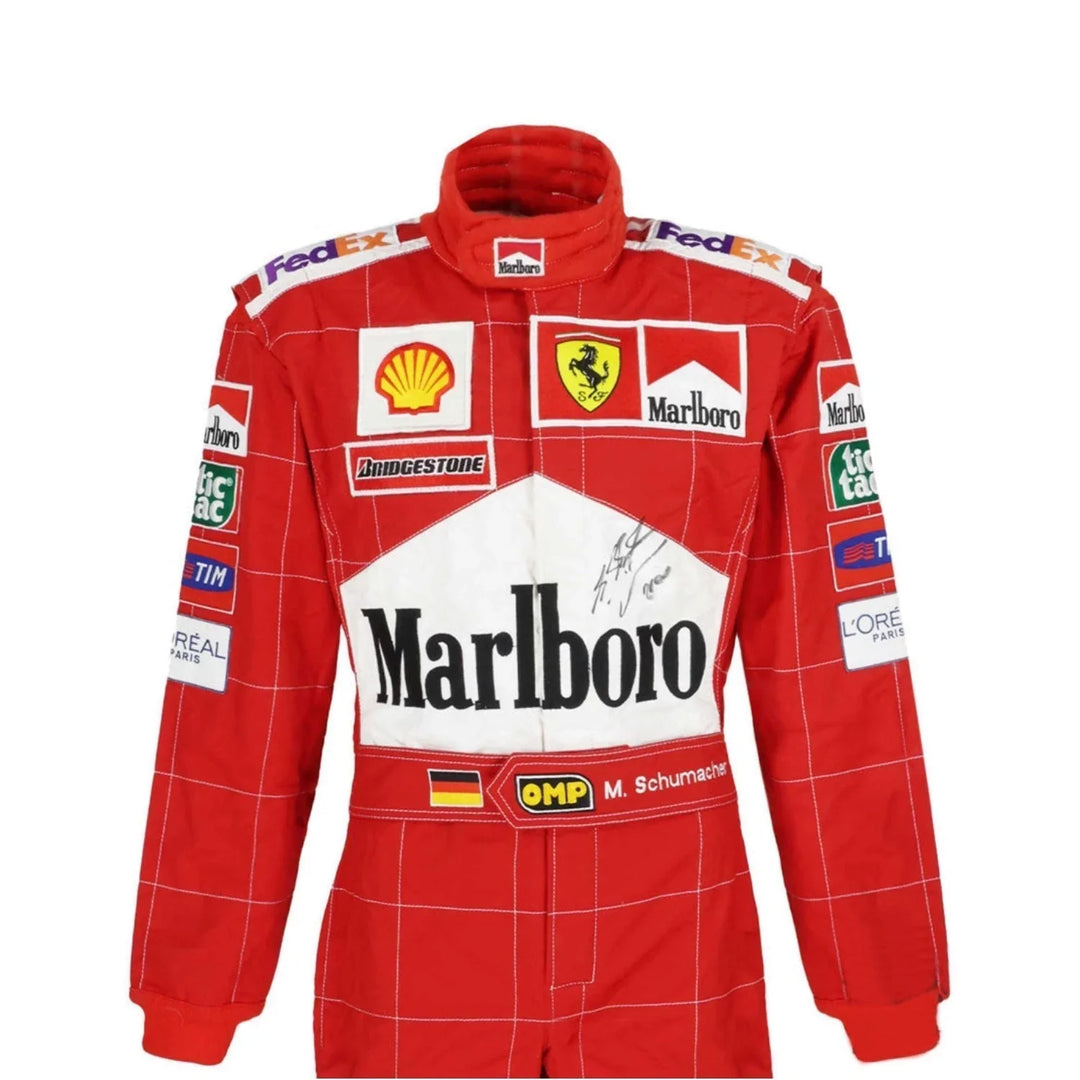 Michael Schumacher 2004 Embroidery / Patch Replica Race Suit / Ferrari F1
