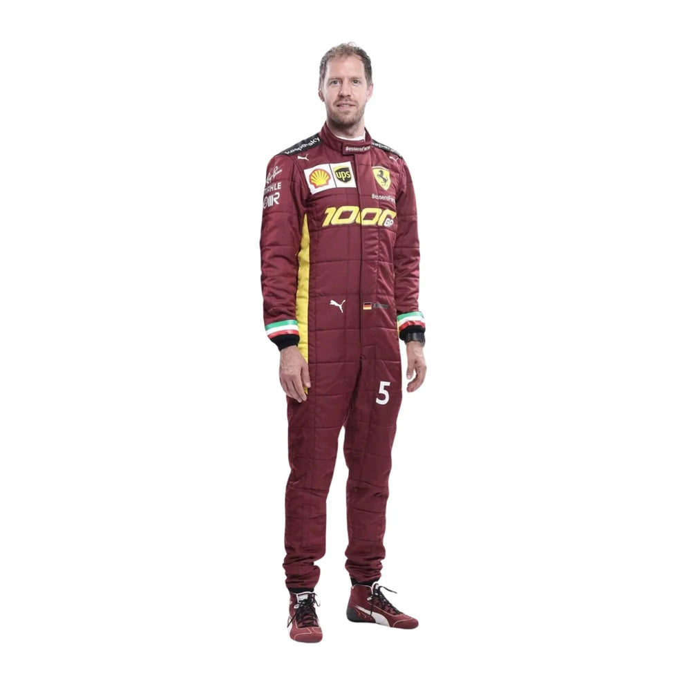 2020 Sebastian Vettel 1000 GP Ferrari F1 Racing Suit  | Speedy Racewear