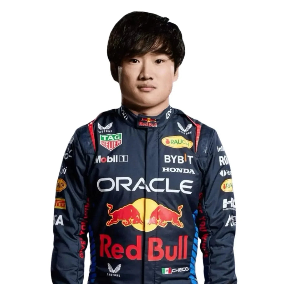 2025 Yuki Tsunoda Abu Dhabi GP F1 Racing Suit | Speedy Racewear