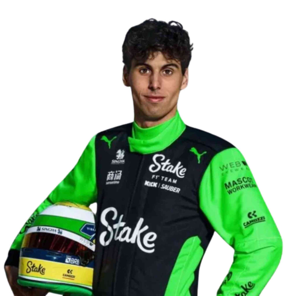 Gabriel Bortoleto 2025 Kick Sauber F1 Inspired Race Suit | Speedy Racewear