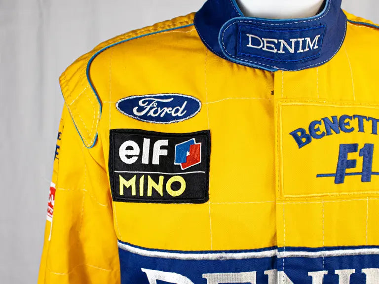 Michael Schumacher 1991 F1 Team Embroidery Replica Race Suit