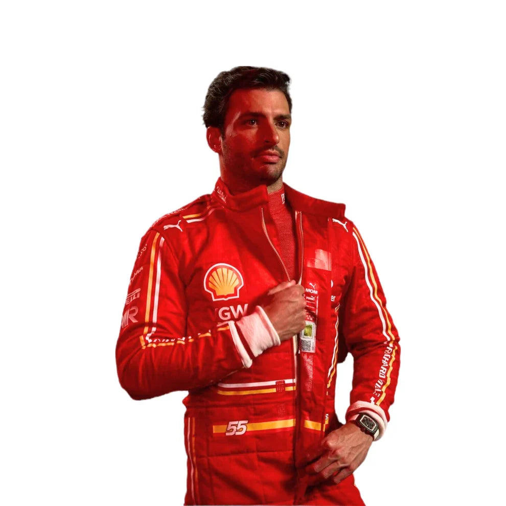 2024 Monaco GP Scuderia Ferrari Hp Carlos Sainz F1 Race Suit