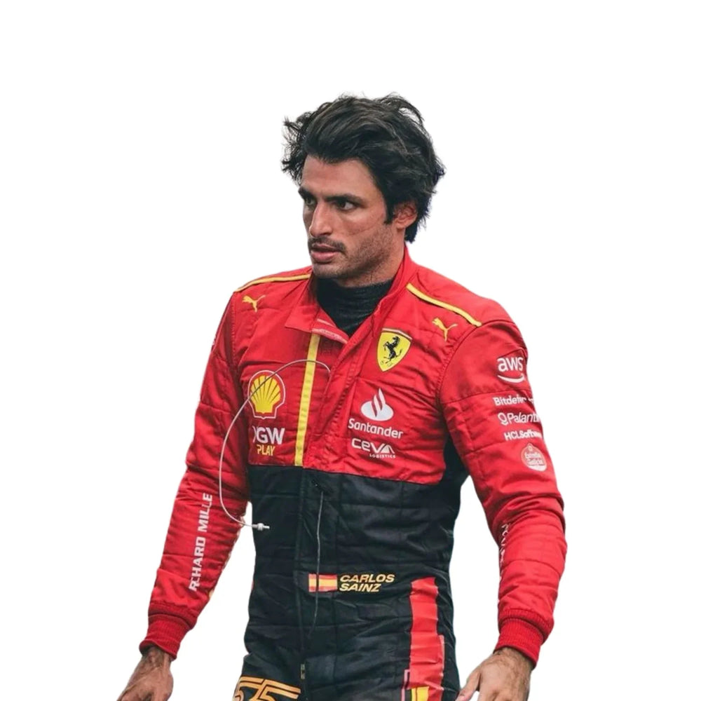 2023 Carlos Sainz Spain GP F1 Racing Suit | Speedy Racewear