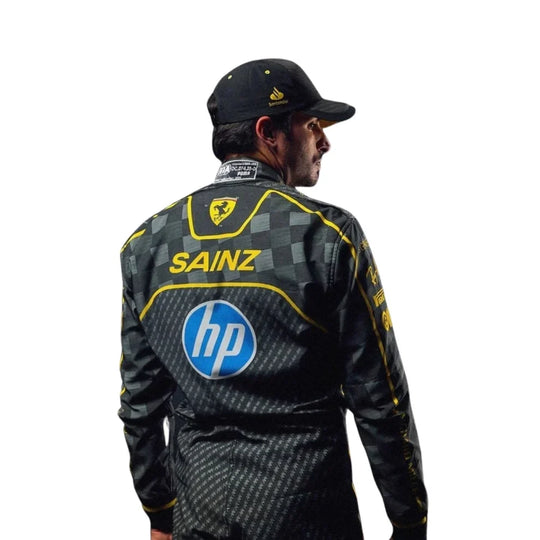 F1 Racing Costume Worn by Charles Leclerc & Carlos Sainz Jr. – 2024 HP Italy GP Ferrari