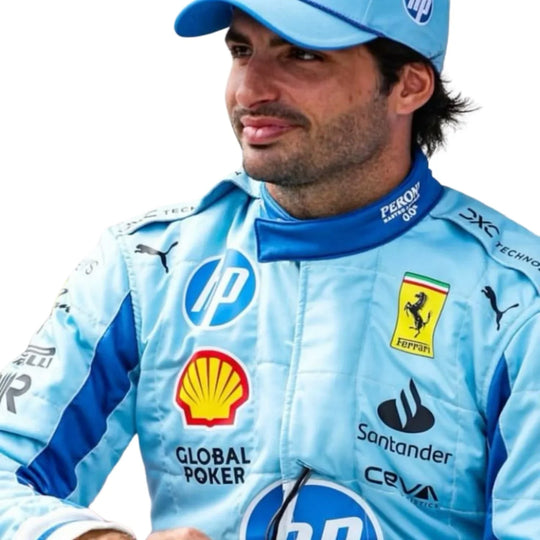 Carlos Sainz 2024 Ferrari F1 Inspired Race Suit | Speedy Racewear