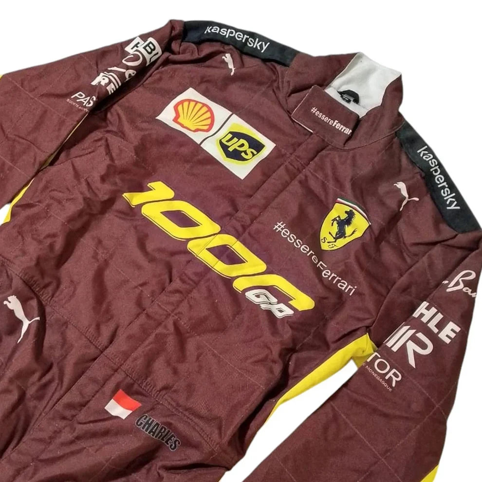 Charles Leclerc 2020 1000 GP Ferrari F1 Racing Suit | Speedy Racewear