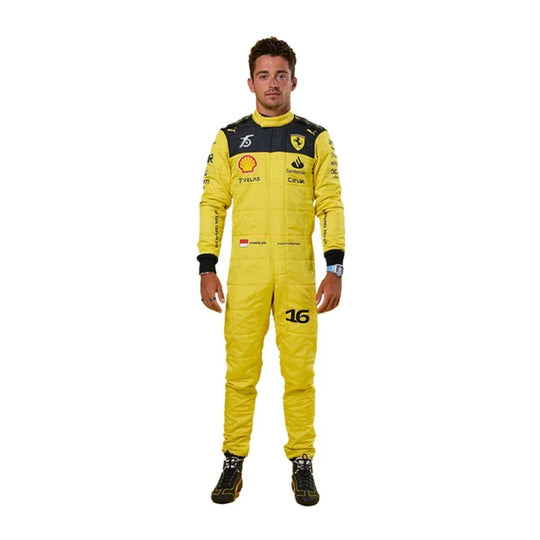 Charles Leclerc Ferrari's 75th anniversary F1 Suit Special Edition