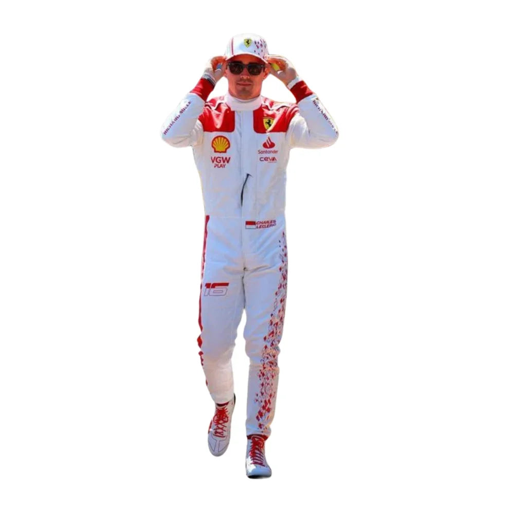 Charles Leclerc 2023 Monaco GP Ferrari F1 Racing Suit | Speedy Raceweargear