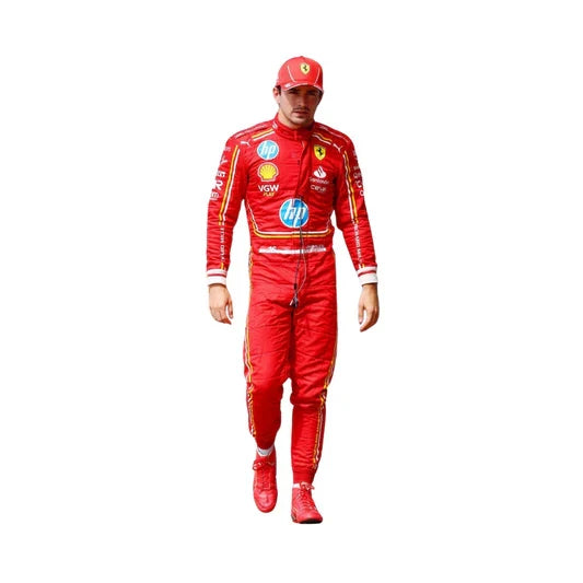 Charles Leclerc 2024 Ferrari F1 Inspired Race Suit | Speedy Racewear