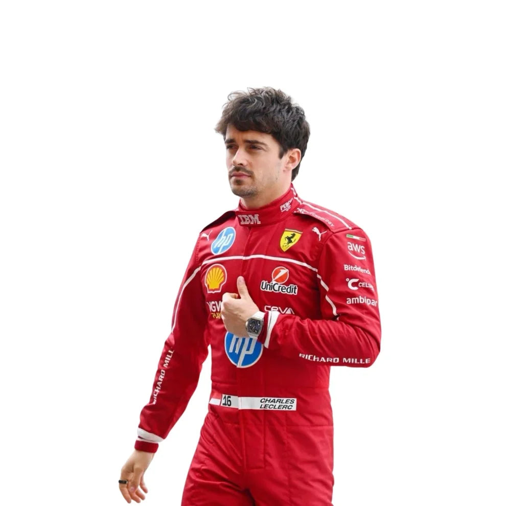 Charles Leclerc 2025 Ferrari F1 Racing Suit | Speedy Racewear