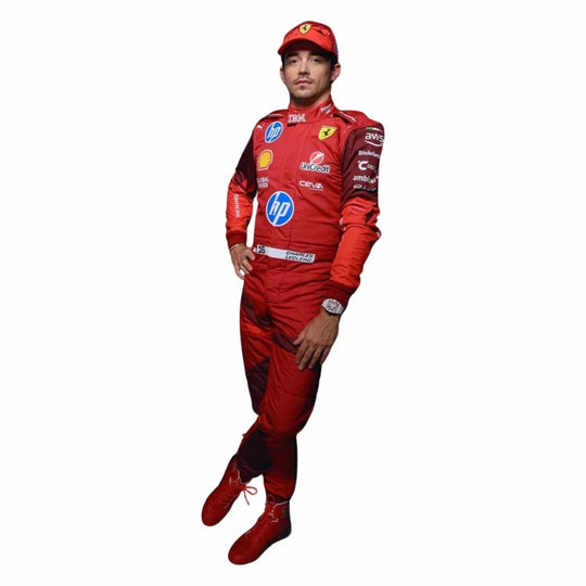 2025 F1 Racing Costume Worn by Charles Leclerc & Lewis Hamilton – Las Vegas GP | Speedy Racewear