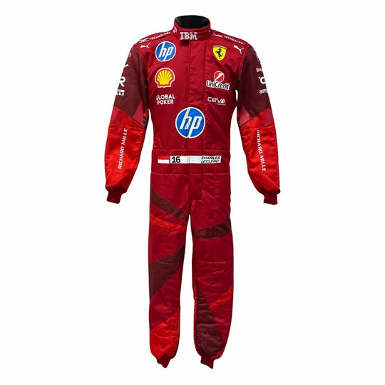 2025 F1 Racing Costume Worn by Charles Leclerc & Lewis Hamilton – Las Vegas GP | Speedy Racewear