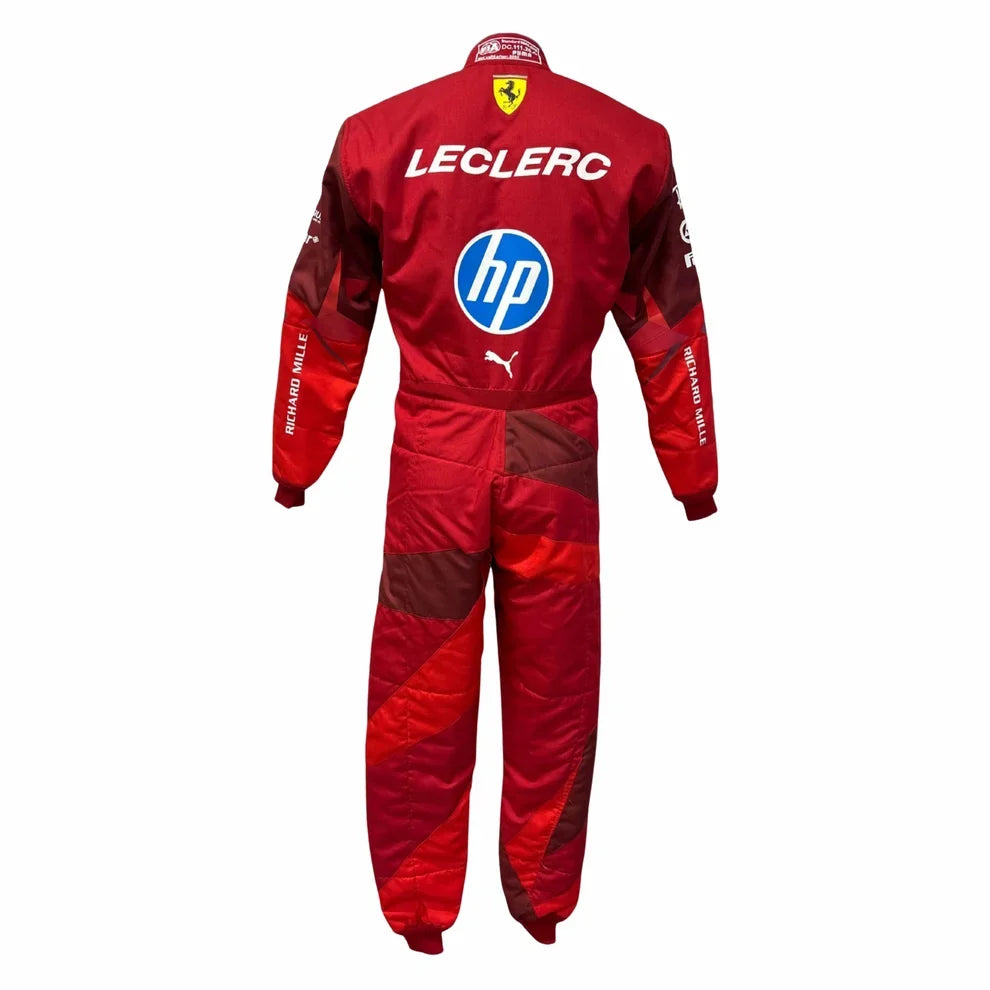 2025 F1 Racing Costume Worn by Charles Leclerc & Lewis Hamilton – Las Vegas GP | Speedy Racewear