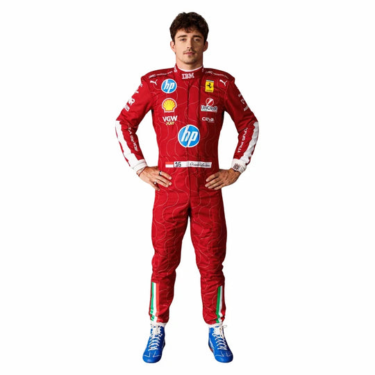 Charles Leclerc 2025 Monza GP Ferrari F1 Racing Suit | Speedy Racewear