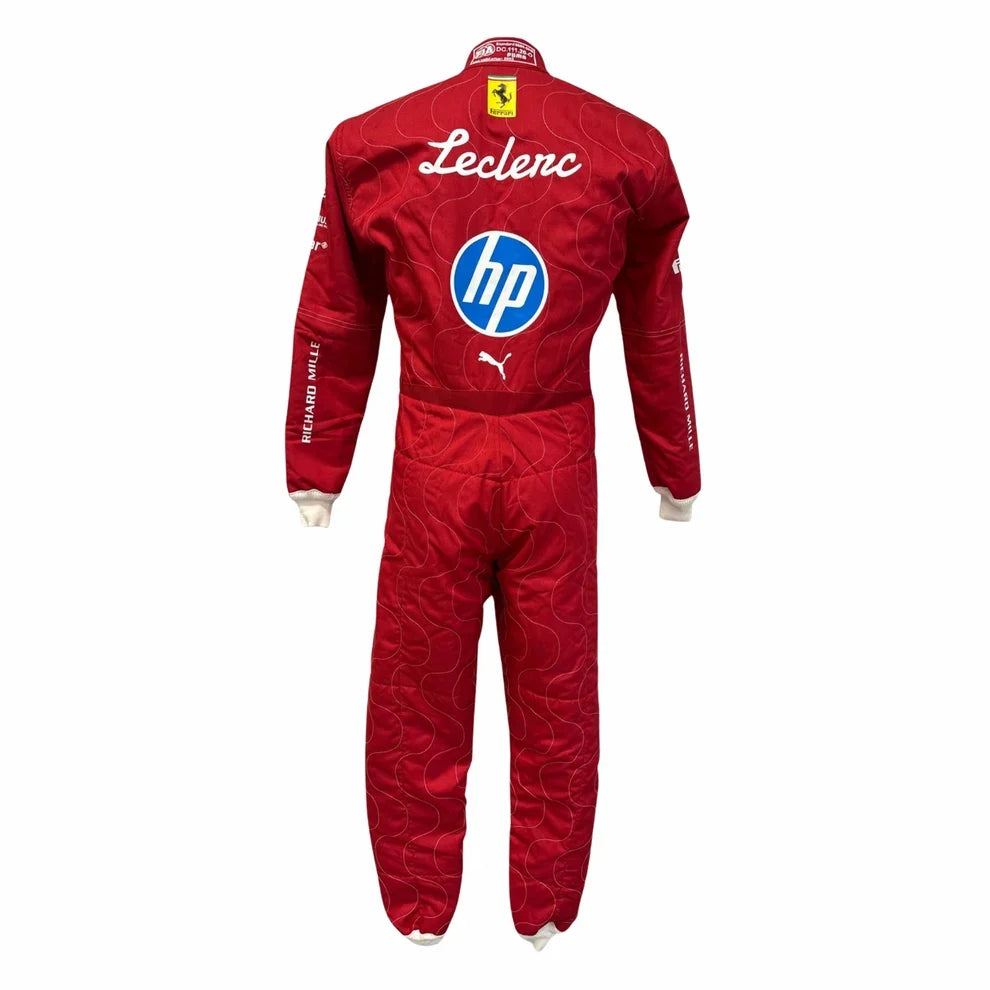 Charles Leclerc 2025 Monza GP Ferrari F1 Racing Suit | Speedy Racewear
