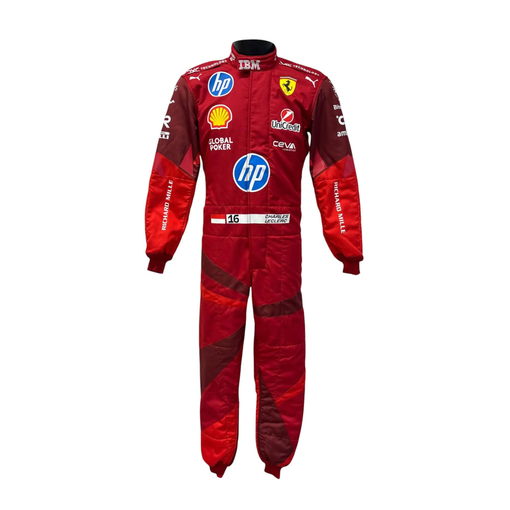 Charles Leclerc 2025 Ferrari F1 Inspired Race Suit | Speedy Racewear