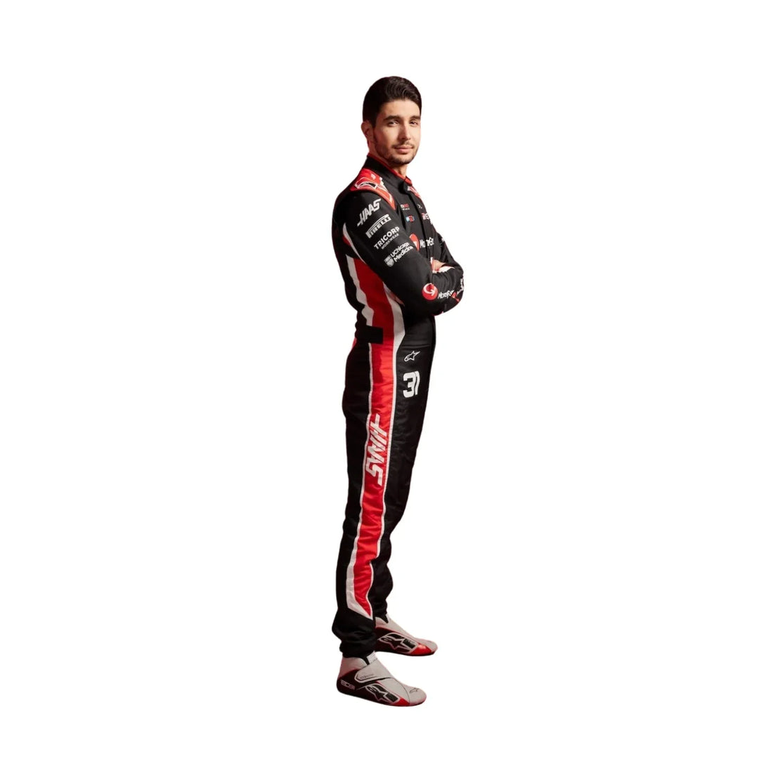 Esteban Ocon 2025 Haas F1 Inspired Race Suit | Speedy Racewear