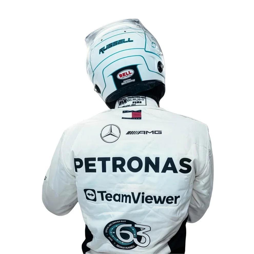 F1 Replica Racing Costume Worn by George Russell & Lewis Hamilton – 2024 Qatar GP