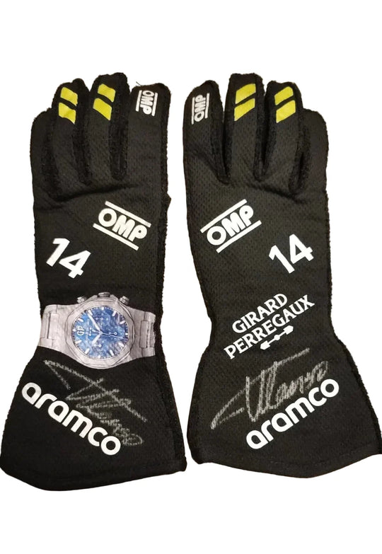 2024 Fernando Alonso Aston Martin F1 Race Gloves