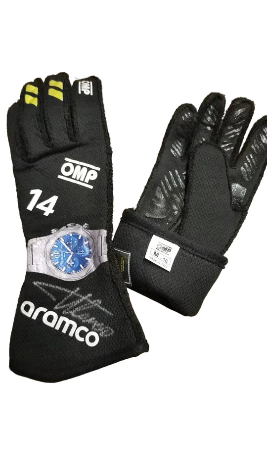 2024 Fernando Alonso Aston Martin F1 Race Gloves