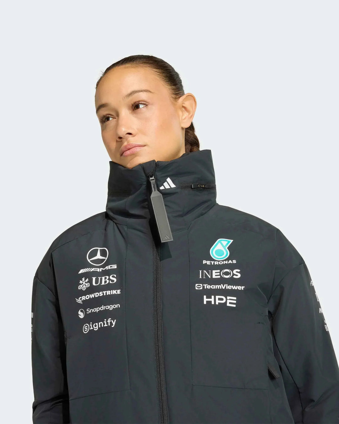Womens 2026 Team Jacket Black F1 Team Softshell Jacket