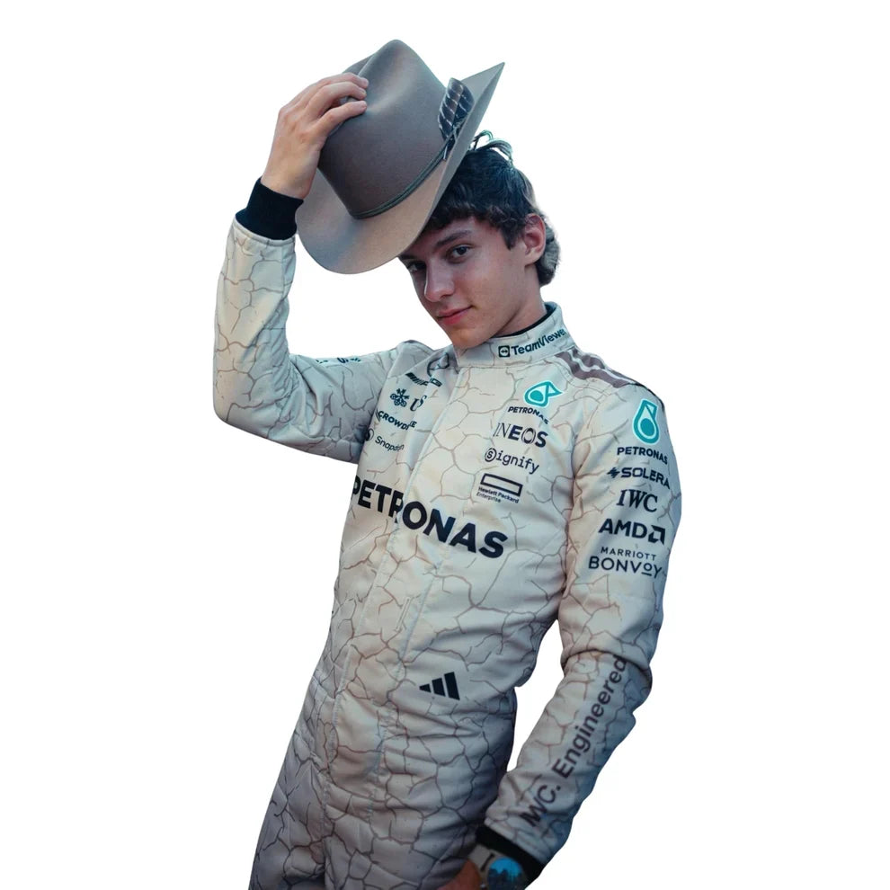 Andrea Kimi Antonelli 2025 USA Austin GP Mercedes F1 Racing Suit | Speedy Racewear