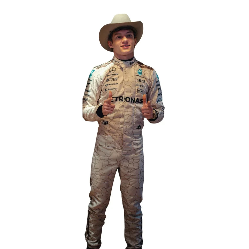 Andrea Kimi Antonelli 2025 USA Austin GP Mercedes F1 Racing Suit | Speedy Racewear