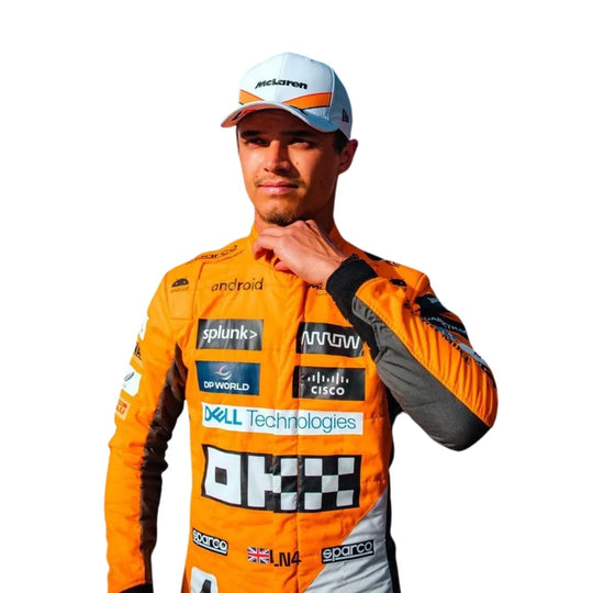 Lando Norris 2023 'Triple Crown' Spanish GP McLaren F1 Racing Suit | Speedy Racewear