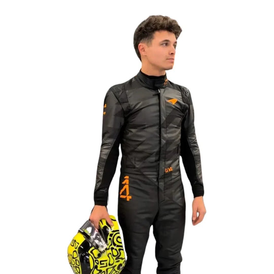 Lando Norris 2025 McLaren Livery Reveal F1 Racing Suit | Speedy Racewear