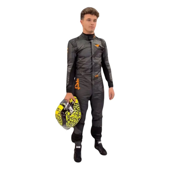 Lando Norris 2025 McLaren Livery Reveal F1 Racing Suit | Speedy Racewear