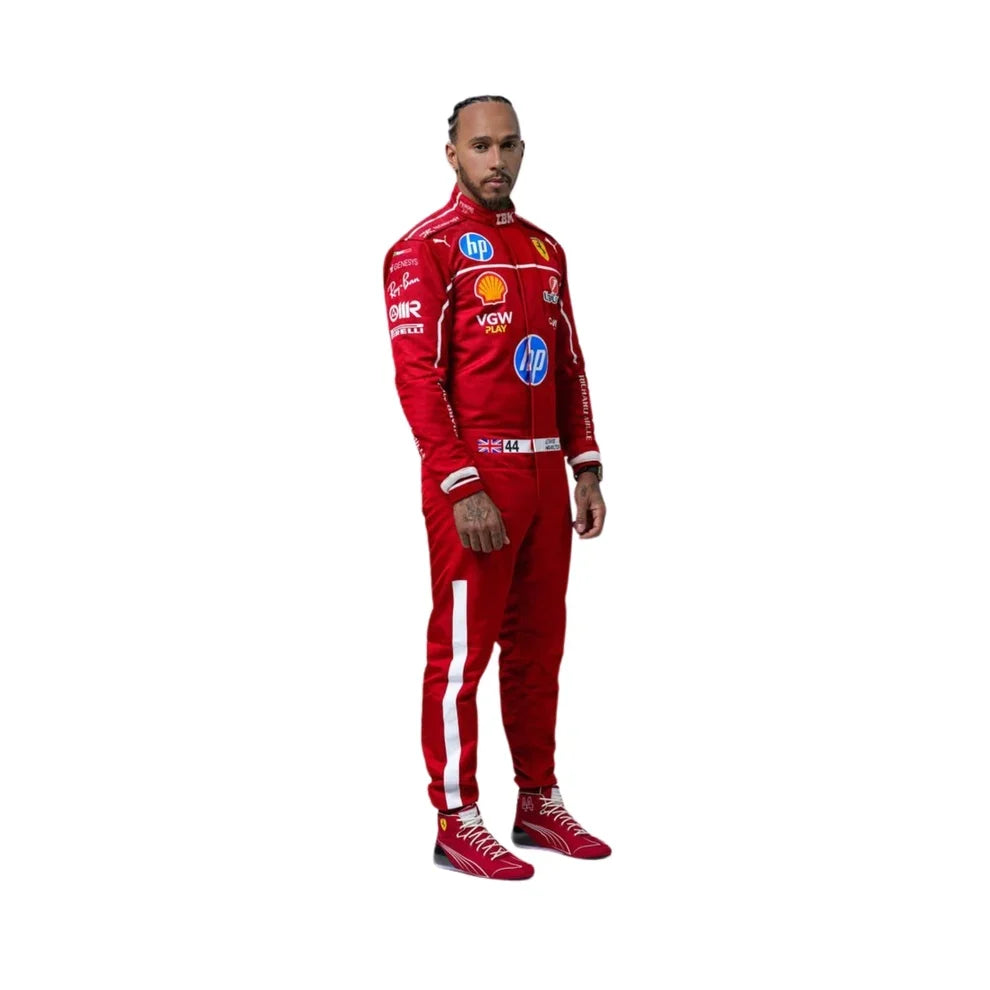 Lewis Hamilton 2025 Ferrari F1 Racing Suit | Speedy Racewear