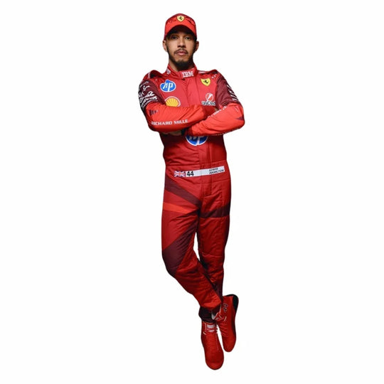 2025 F1 Racing Costume Worn by Charles Leclerc & Lewis Hamilton – Las Vegas GP | Speedy Racewear