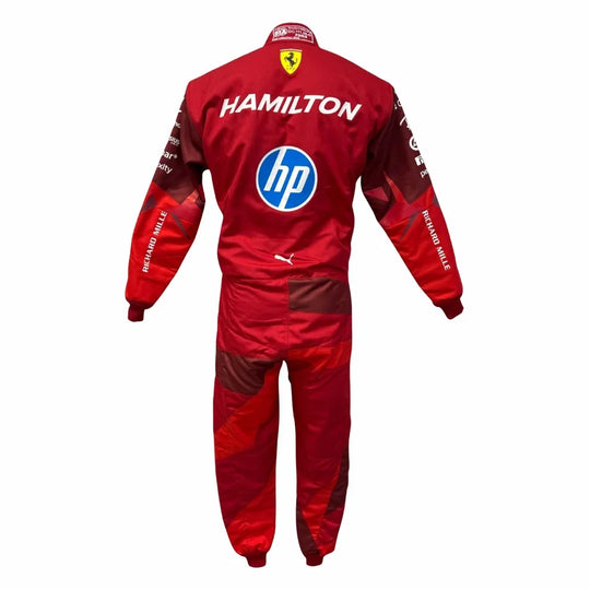 2025 F1 Racing Costume Worn by Charles Leclerc & Lewis Hamilton – Las Vegas GP | Speedy Racewear