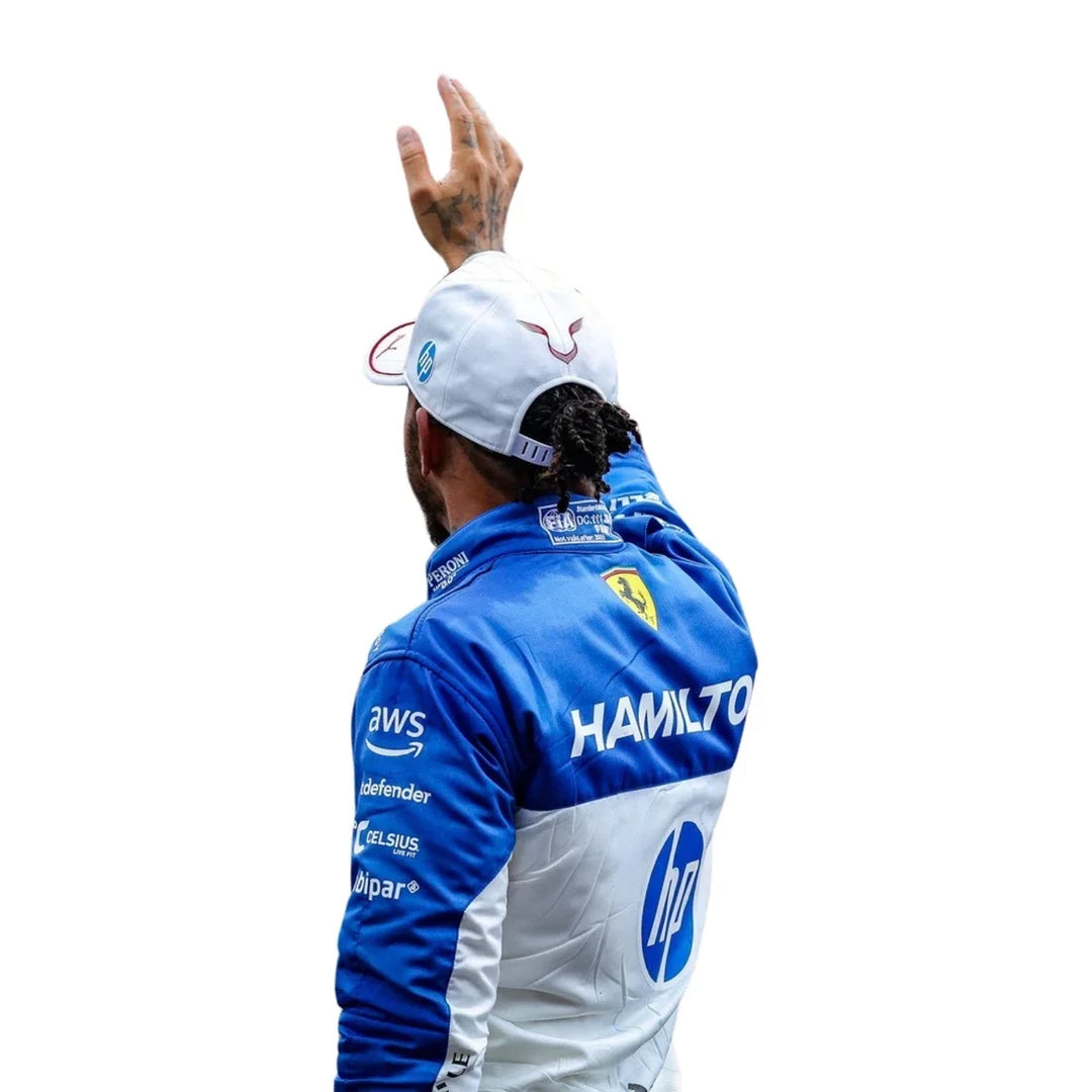 Lewis Hamilton 2025 Miami GP Ferrari F1 Racing Suit | Speedy Racewear