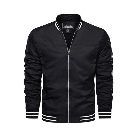 Men's Lightweight Bomber Jacket - Black