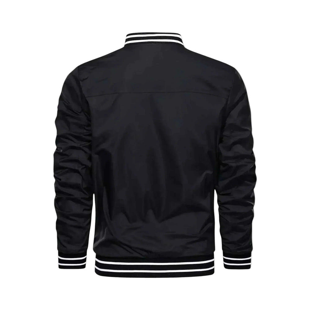 Men's Lightweight Bomber Jacket - Black