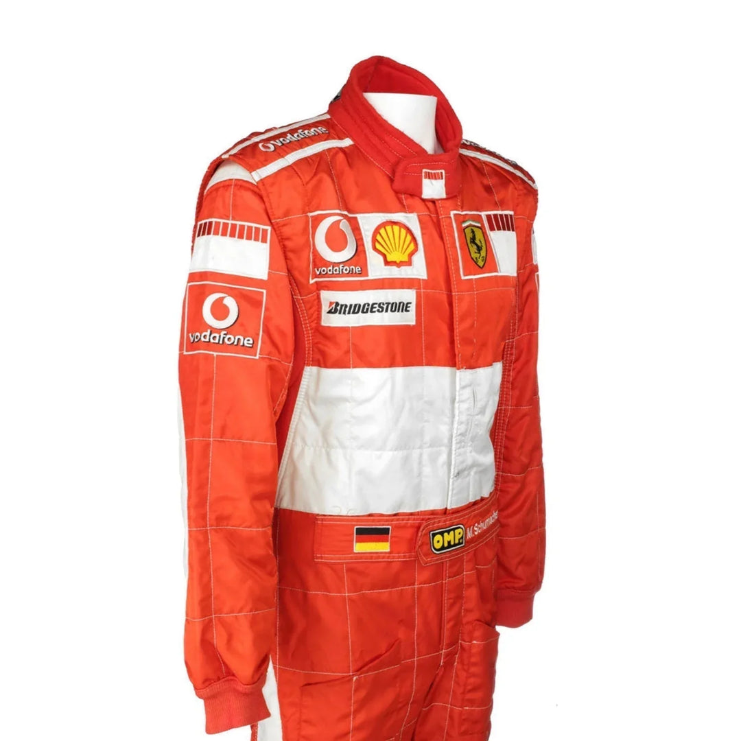 Michael Schumacher 2006 BAR CODE Ferrari F1 Replica Embroidery Race Suit