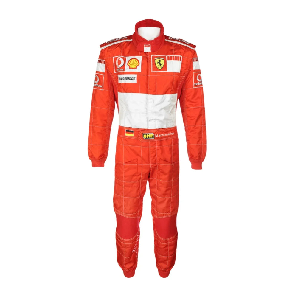 Michael Schumacher 2006 BAR CODE Ferrari F1 Replica Embroidery Race Suit