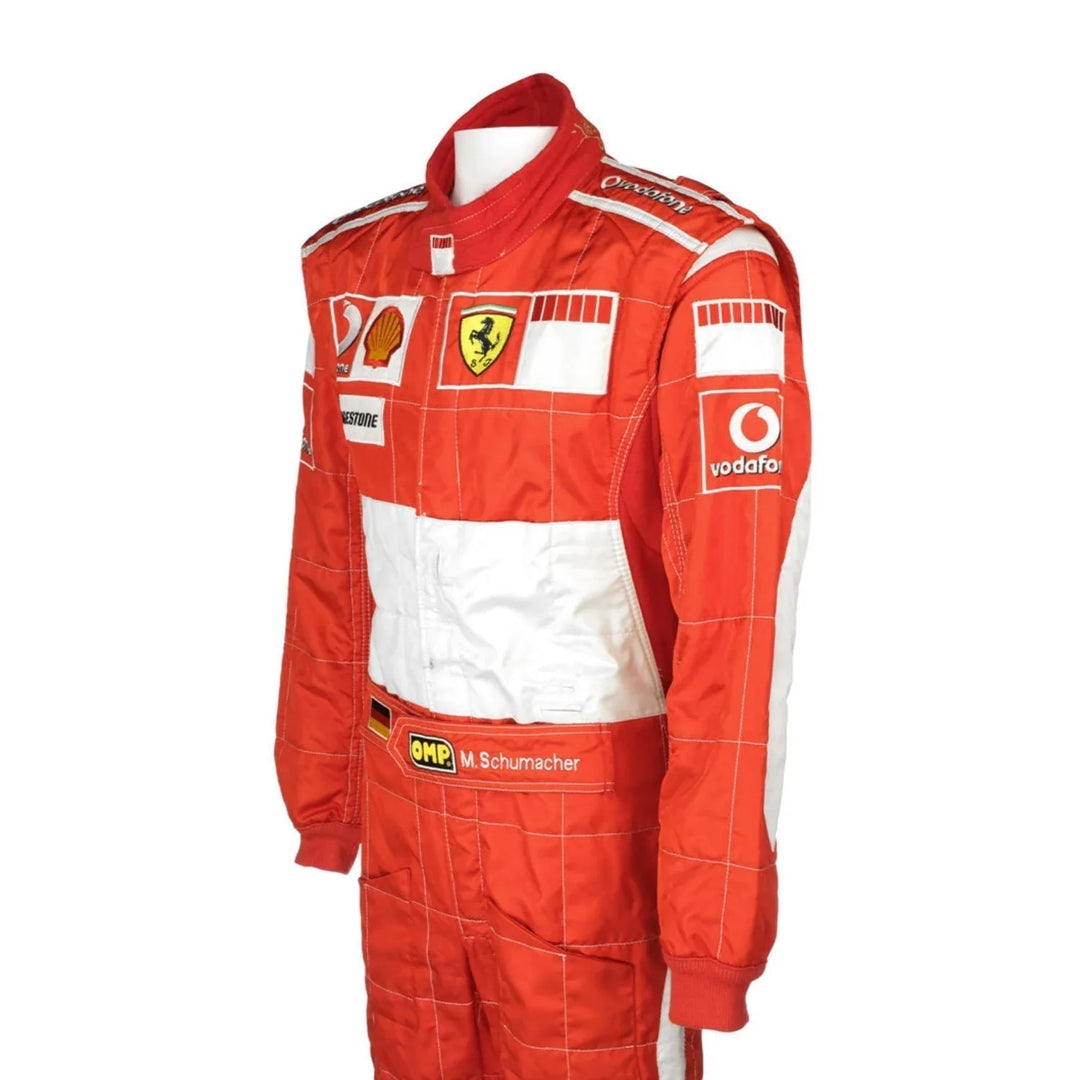 Michael Schumacher 2006 BAR CODE Ferrari F1 Replica Embroidery Race Suit