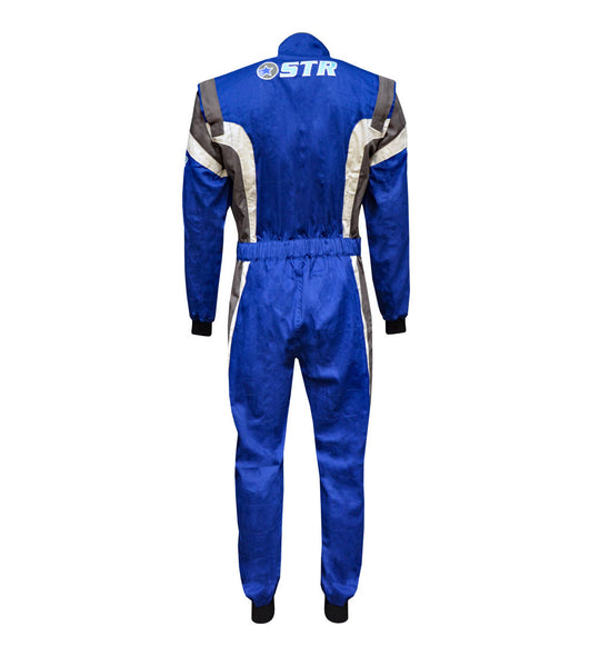 STR Podium Race Suit Blue White Grey SFI 3.2A/1 Motorsport Racing Suit S EU50