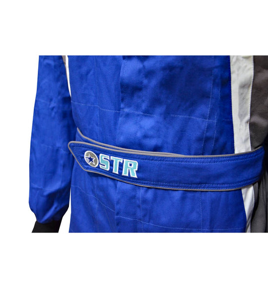 STR Podium Race Suit Blue White Grey SFI 3.2A/1 Motorsport Racing Suit S EU50