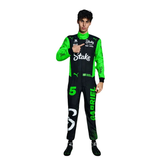 Gabriel Bortoleto 2025 Kick Sauber F1 Inspired Race Suit | Speedy Racewear