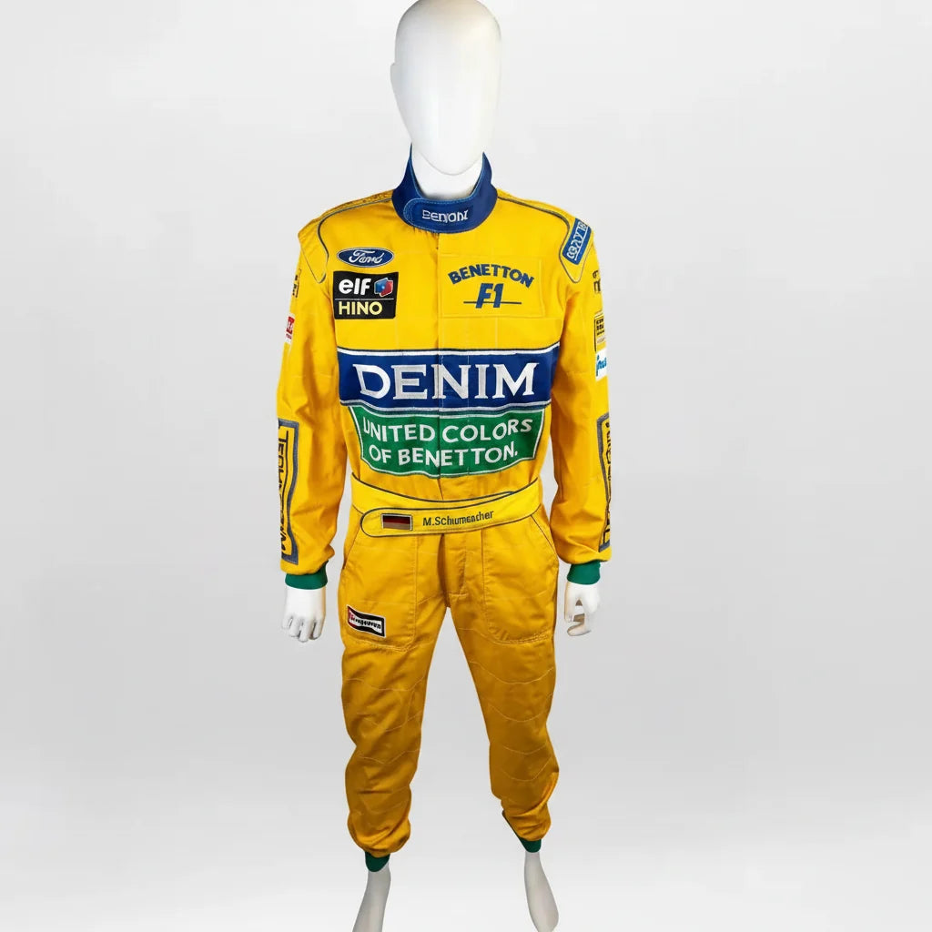 Michael Schumacher 1991 F1 Team Embroidery Replica Race Suit