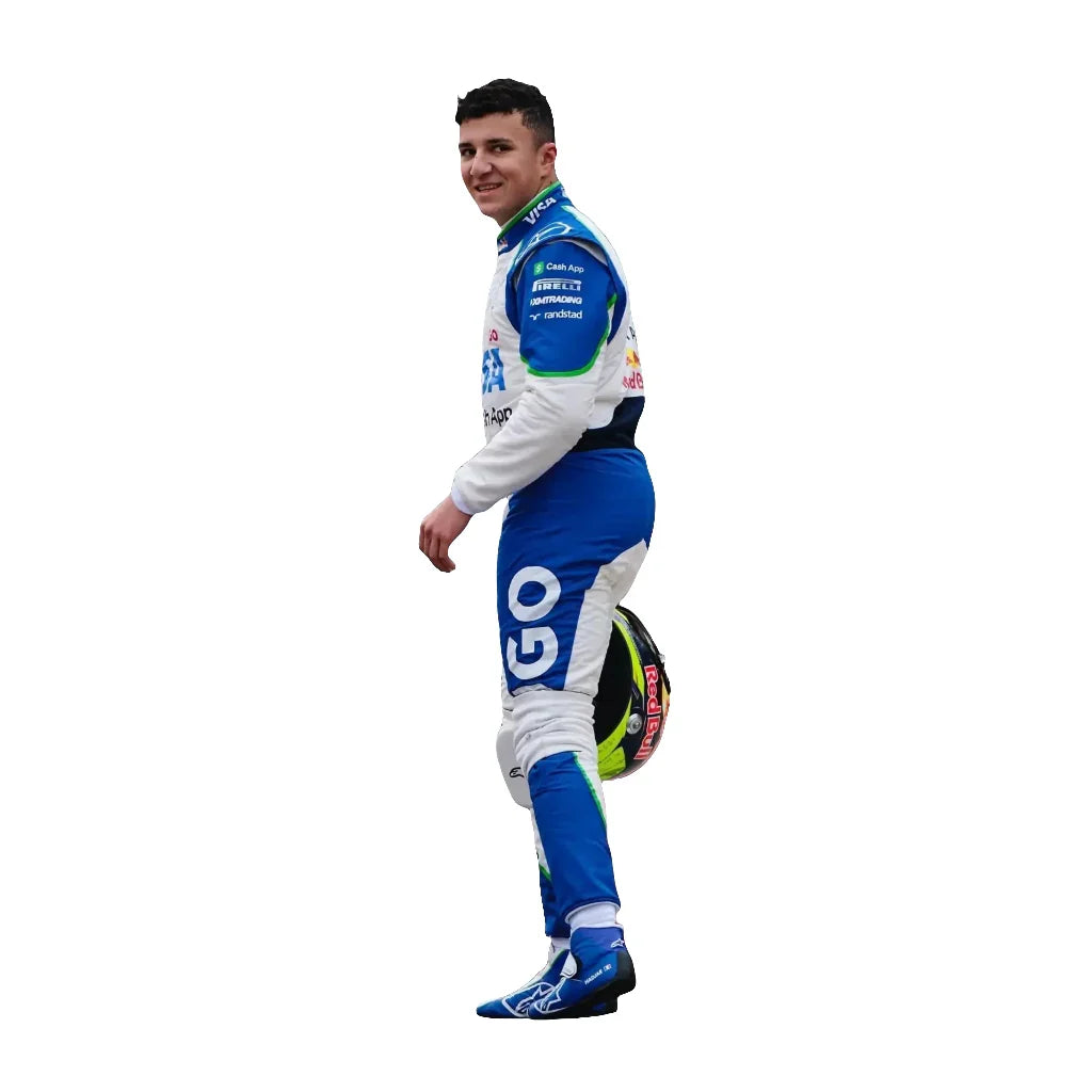 Isack Hadjar 2025 Racing Bulls F1 Inspired Race Suit | Speedy Racewear