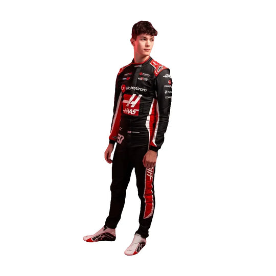 Oliver Bearman 2025 Haas F1 Inspired Race Suit | Speedy Racewear