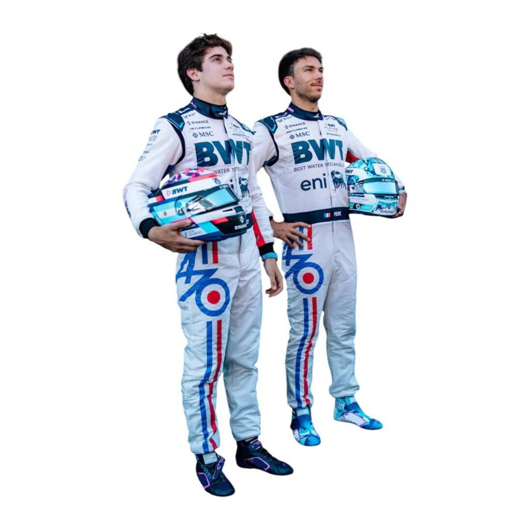 2025 Franco Colapinto Spanish GP celebrate 70 years Race Suit