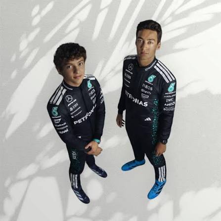 George Russell 2025 Mercedes F1 Inspired Race Suit  black | Speedy Racewear