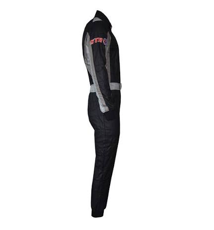 STR “Club” Race Suit – Triple Layer FIA Approved Black  Grey