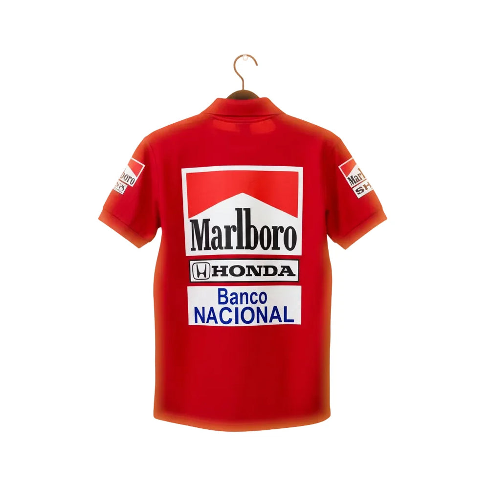 Ayrton Senna F1 McLaren Honda 1988 Vintage Polo Shirt