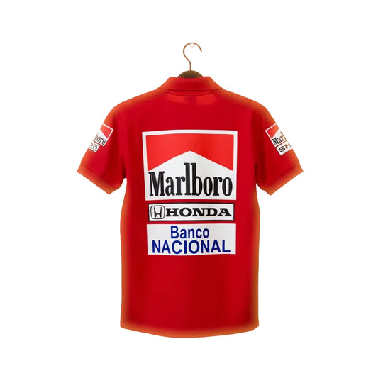 Ayrton Senna F1 McLaren Honda 1988 Vintage Polo Shirt